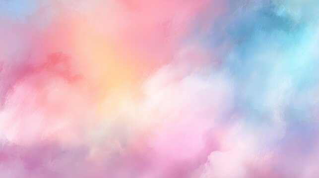 Soft pastel watercolor clouds abstract dreamy background for fantasy and creative design ethereal and gentle texture