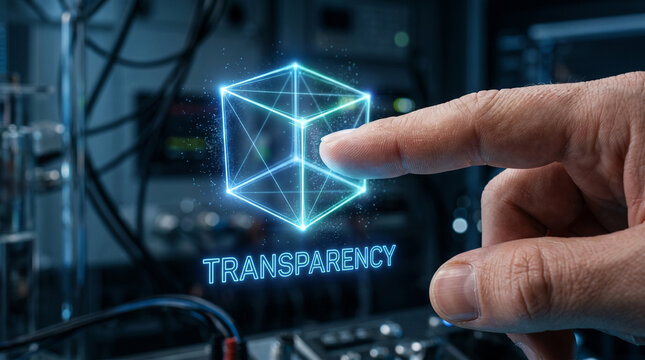 Transparent cube touch anti ai slop content