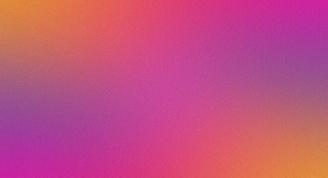 Dynamic sunset gradient background with pink orange and purple colors features grainy texture for creative summer advertisement.