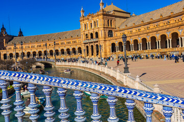 Vibrant Plaza de Espana: stunning architecture and lively scenes © BGStock72
