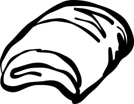 Baguette SVG, Croissant, Whimsical Bread, Handdrawn Bakery, French Bread, Pastries Illustration, French Cafe