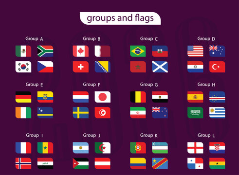 National Flags  for 2026 World Cup Football 