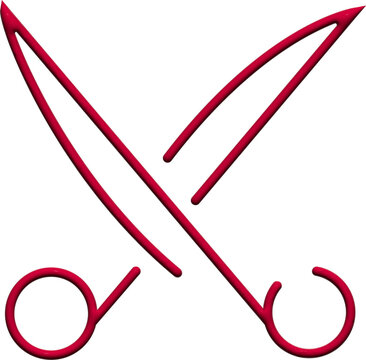 scissors vector or illustrator design	
