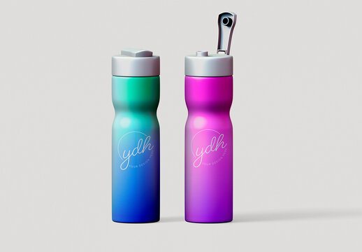 Sport Water Bottle Mockup
