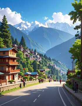 Mountain village vista (7)