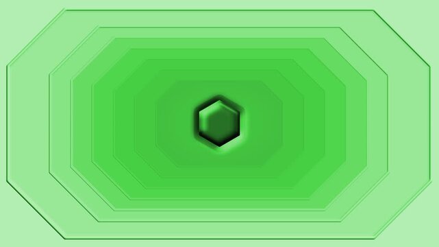 Clip astratta con struttura geometrica in evoluzione, dove tonalit&agrave; di colori si trasformano gradualmente. Il movimento dei colori trasmette armonia e profondit&agrave; visiva