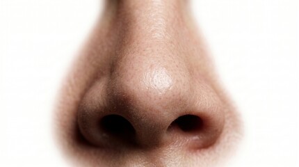 Naklejka premium Extreme Close-Up of a Human Nose