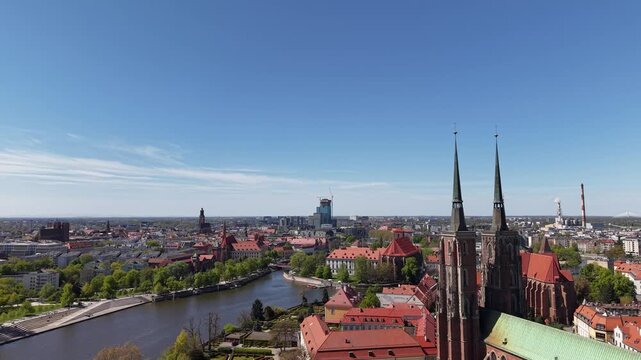 Ostrow Tumski in Wrocław, Poland
