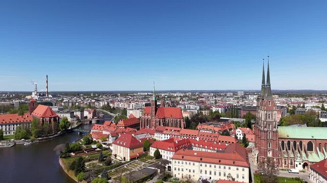 Ostrow Tumski in Wrocław, Poland