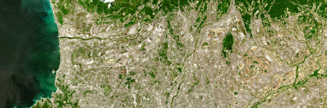 Tokyo on open data satellite image