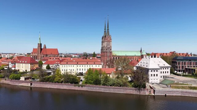 Ostrow Tumski in Wrocław, Poland