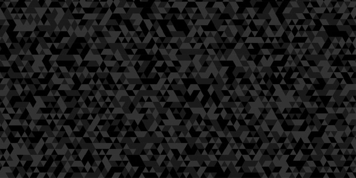 Minimal wall decoration triangle paper vector technology gray and black randomly background. abstract pattern gray polygon mosaic triangle, business corporate background.