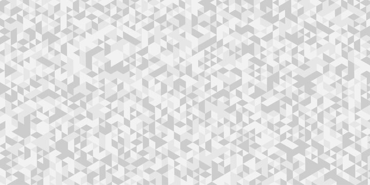 Vector paper triangle creative diamond surface seamless technology white and gray randomly low polygon wallpaper background. pattern Polygon mosaic triangle, business corporate background.