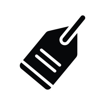 Minimalist black digital price tag with white numeric display and directional arrow rectangle