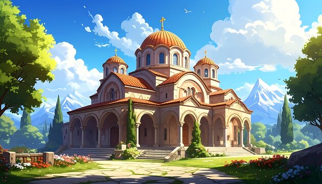 Grand sacred building