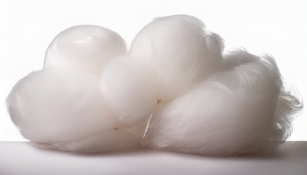 traditional cotton candy isolated on white with soft fluffy texture