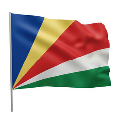 Obraz premium Colorful flag waving in wind, ideal for national pride, celebration, and cultural design projects