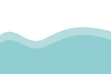 Naklejka premium Soft light blue wavy abstract background with smooth curved layers