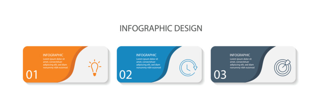 vector illustration infographic design template with icons. Business data visualization. Vector illustration graphic design. 
