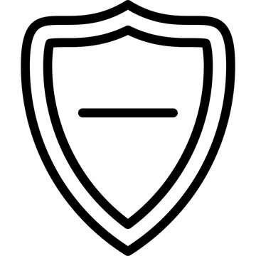 Shield minus Icon