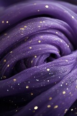 Obraz premium Elegant Abstract Purple Flowing Lines with Glimmering Gold Dust for Luxurious Background Design