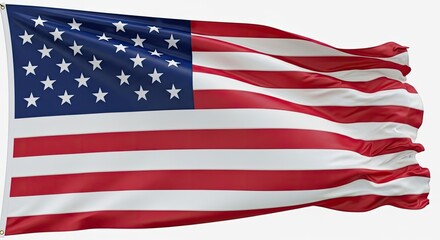 Obraz premium Waving american flag celebrating 4th of july independence day in the united states