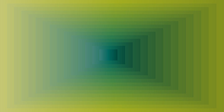 Abstraction g&eacute;om&eacute;trique en d&eacute;grad&eacute; vert et turquoise &ndash; illusion optique de profondeur et perspective artistique