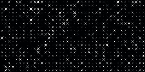 Black and white starfield pattern seamless repeating geometric design with small diamond shapes high-quality professional detailed modern © Kamal Hosen