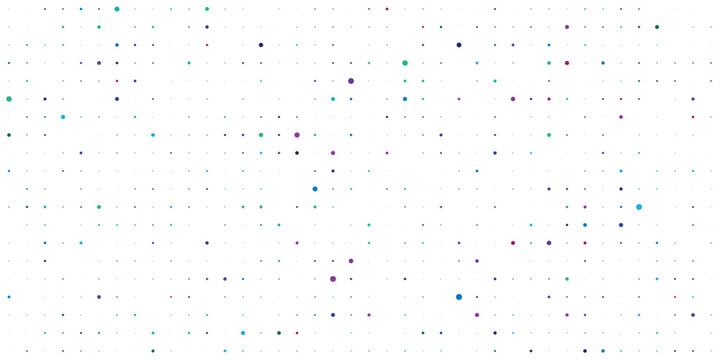 Colorful dotted pattern on a white background abstract polka dot texture with vibrant specks high-quality professional detailed