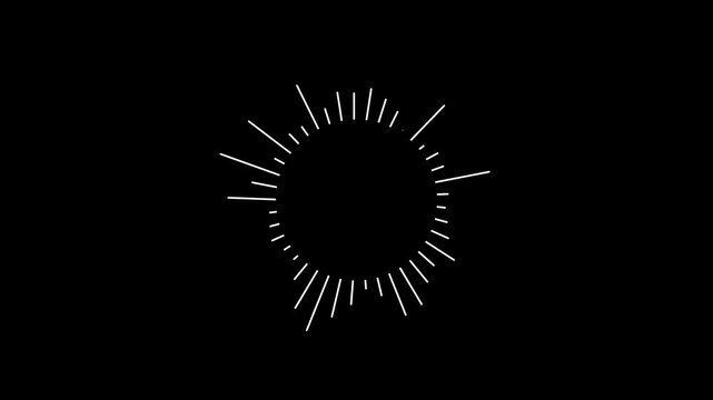 Abstract a beautiful circle music equalizer, audio waves or sound frequency in lines tech and science.circle music equalize, audio waves or sound frequency.
