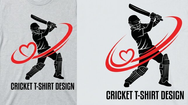 Cricket Vector T Shirt Design