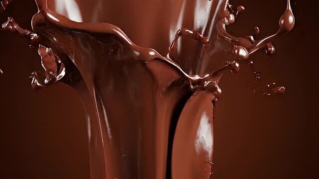 Chocolate Gravity Drop Animation