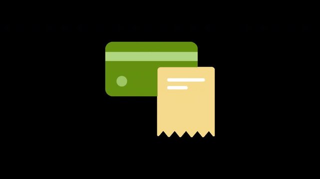 Green credit card with rounded corners and magnetic stripe