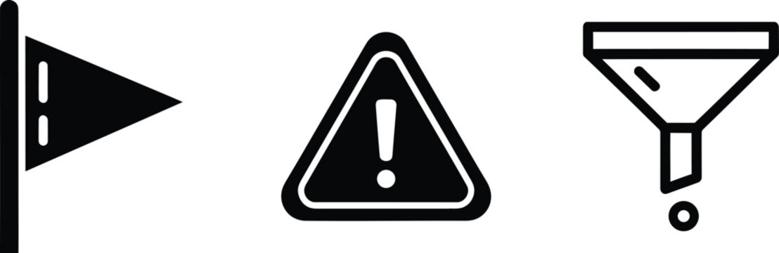 Car dashboard warning lights low fuel general warning and oil pressure isolated on transparent background