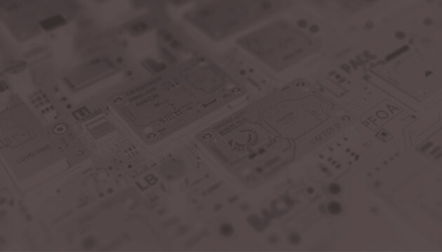 Technology circuit board design features intricate gold pathways on a dark background to illustrate digital infrastructure, electronic engineering, data processing, and complex hardware system.