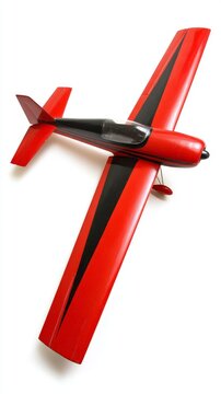 aileron. Model airplane with ailerons tilted to demonstrate roll control. product launch decks, UI/UX mockups, designed for data visualization dashboards and holographic UIs, highlights innovation.
