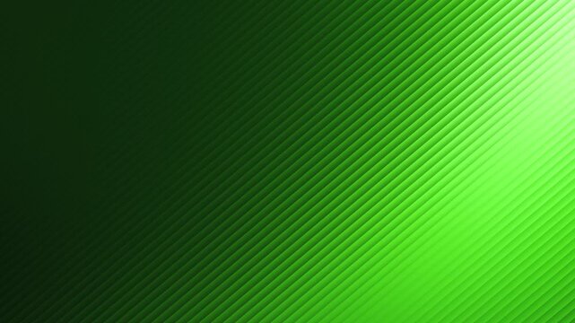 Deep emerald green gradient background with dynamic diagonal stripes and soft light motion effects