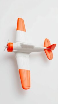 aileron. Model airplane with ailerons tilted to demonstrate roll control. product launch decks, UI/UX mockups, designed for data visualization dashboards and holographic UIs, highlights innovation.
