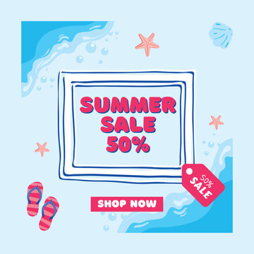  summer big sale discount promo istagram promotion post.eps