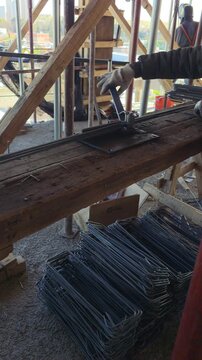 construction of a wooden house