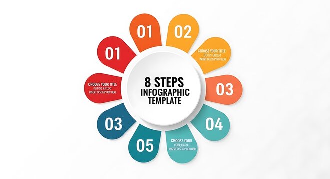 8 steps infographic template