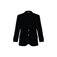 Naklejka premium Blazer silhouette icon vector flat design.