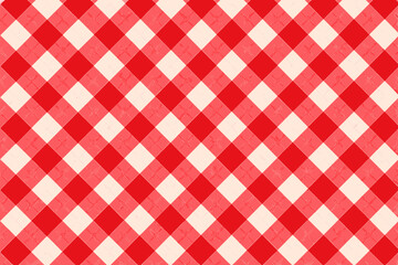 Lamas personalizadas con tu foto Red and White Diagonal Gingham Seamless Pattern Vector Illustration, Classic Checkered Plaid Background for Picnic Tablecloth, Fabric Textile Design, Scottish Tartan Style Geometric Backdrop