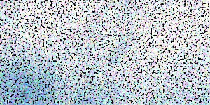 Vibrant pointillist pattern with a rainbow of pastel dots on a black background, creating a festive and energetic abstract texture