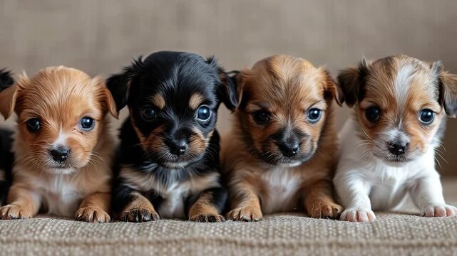 group of puppies