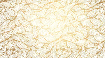 Elegant gold wavy line pattern background luxury golden abstract texture with flowing curves and intricate details for premium design, wedding invitations, and wallpaper © S.Siam