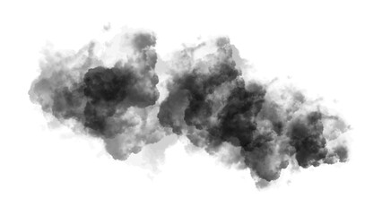 Naklejka premium slow motion black smoke swirling abstract motion background 4k footage