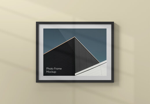Horizontal Photo Frame Mockup