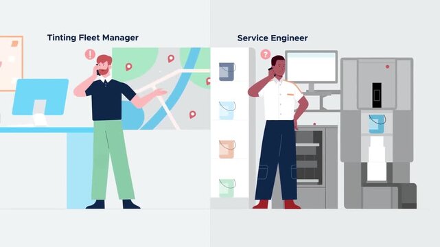 Fleet Manager Tracking Vehicles Animation &ndash; Logistics and Transportation Monitoring