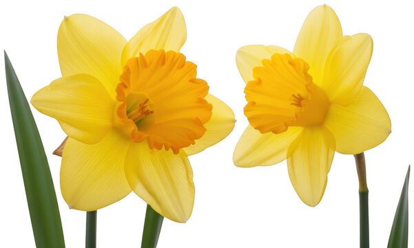 Yellow daffodil png Spring flower cutout Bright narcissus png Blooming jonquil cutout Golden blossom png Floral plant cutout Vibrant petal png Natural flora isolated transparent background image